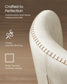 VASAGLE Set of 4 Cream White Upholstered Dining Chairs in PU Leather