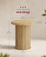 VASAGLE Round Side Table – Natural Brown