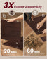 VASAGLE Farmhouse End Table with Storage Drawer, Saddle Brown