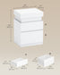 VASAGLE Kailyn Nightstand with Power Outlets, Sliding Lid | ULET650WB01S