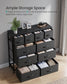 SONGMICS Tall Fabric Dresser with Ten Drawers and Steel Frame – Ink Black