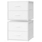 SONGMICS Closet Organizers and Storage – Cloud White – 13.2"D x 19.5"W x 16.7"H
