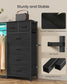 SONGMICS 3-in-1 Closet Organizer with LED Lights and Charging Station – Ebony Black