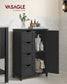 VASAGLE Storage Cabinet with Drawers and Door – Ink Black