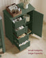 VASAGLE Storage Cabinet with Drawers and Door – Sage Green