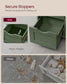 VASAGLE Storage Cabinet with Drawers and Door – Sage Green