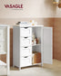 VASAGLE Storage Cabinet with Drawers and Door – Cloud White – 11.8"D x 21.7"W x 32.3"H