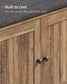 SONGMICS HOME Storage Bench, 14 X 40.2 X 17.3 Inches, Brown and Gray – Honey Brown, Slate Gray