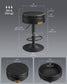 VASAGLE Ekho 360° Swivel Bar Stools Set of 2 – Caramel Brown | ULJB299B01