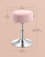 VASAGLE Vanity Stools Set of 2, Makeup Vanity Chairs, Modern, Jelly Pink