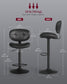 VASAGLE Bar Stools, Height Adjustable Kitchen Barstools, Set of 4, Ink Black