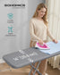SONGMICS Adjustable Height Folding Ironing Board with Iron Rest – Dove Gray