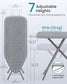 SONGMICS Ironing Board, Foldable Iron Board, Height Adjustable | ULLB100G101S