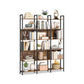 VASAGLE 6-Tier Bookshelf – Rustic Brown, Ink Black