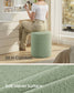 SONGMICS Set of Two Round Storage Stools – Laurel Green