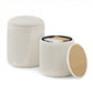 SONGMICS Set of Two Round Storage Stools – Cream White | ULOM017WD01