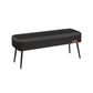 EKHO Collection - Ottoman Bench with Legs Ink Black