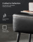 EKHO Collection - Ottoman Bench with Legs Ink Black