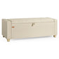 SONGMICS Linen Storage Ottoman Bench – Summer Sand