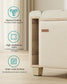 SONGMICS Linen Storage Ottoman Bench – Summer Sand