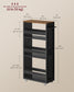 VASAGLE 4-Tier Slide-Out Storage Cart, Slim Kitchen Cart for Small Spaces | ULRC051K02