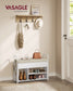 VASAGLE Shoe Bench, Shoe Rack, Entryway Furniture – Cloud White, Cuppuccino Beige