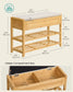 SONGMICS Storage Bench, Bamboo Shoe Rack, Entryway Furniture, 31.5 Inches Wide | ULSB056YL01