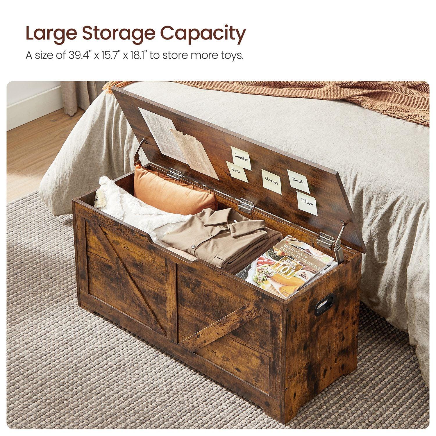 Storage Chest Rustic Brown FredCo