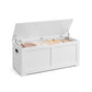 VASAGLE Storage Chest with 2 Safety Hinges – Cloud White