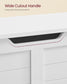 VASAGLE Storage Chest with 2 Safety Hinges – Cloud White