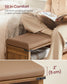 VASAGLE Liry Shoe Storage Bench with Removable Cushion – Honey Brown