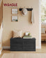 VASAGLE Charcoal Gray Storage Chest Shoe Bench with Safety Hinges