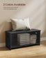 VASAGLE Charcoal Gray Storage Chest Shoe Bench with Safety Hinges