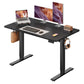 VASAGLE Standing Desk, 48X24 Inch Electric Adjustable Desk – Ink Black