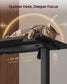 VASAGLE Standing Desk, 48X24 Inch Electric Adjustable Desk – Ink Black