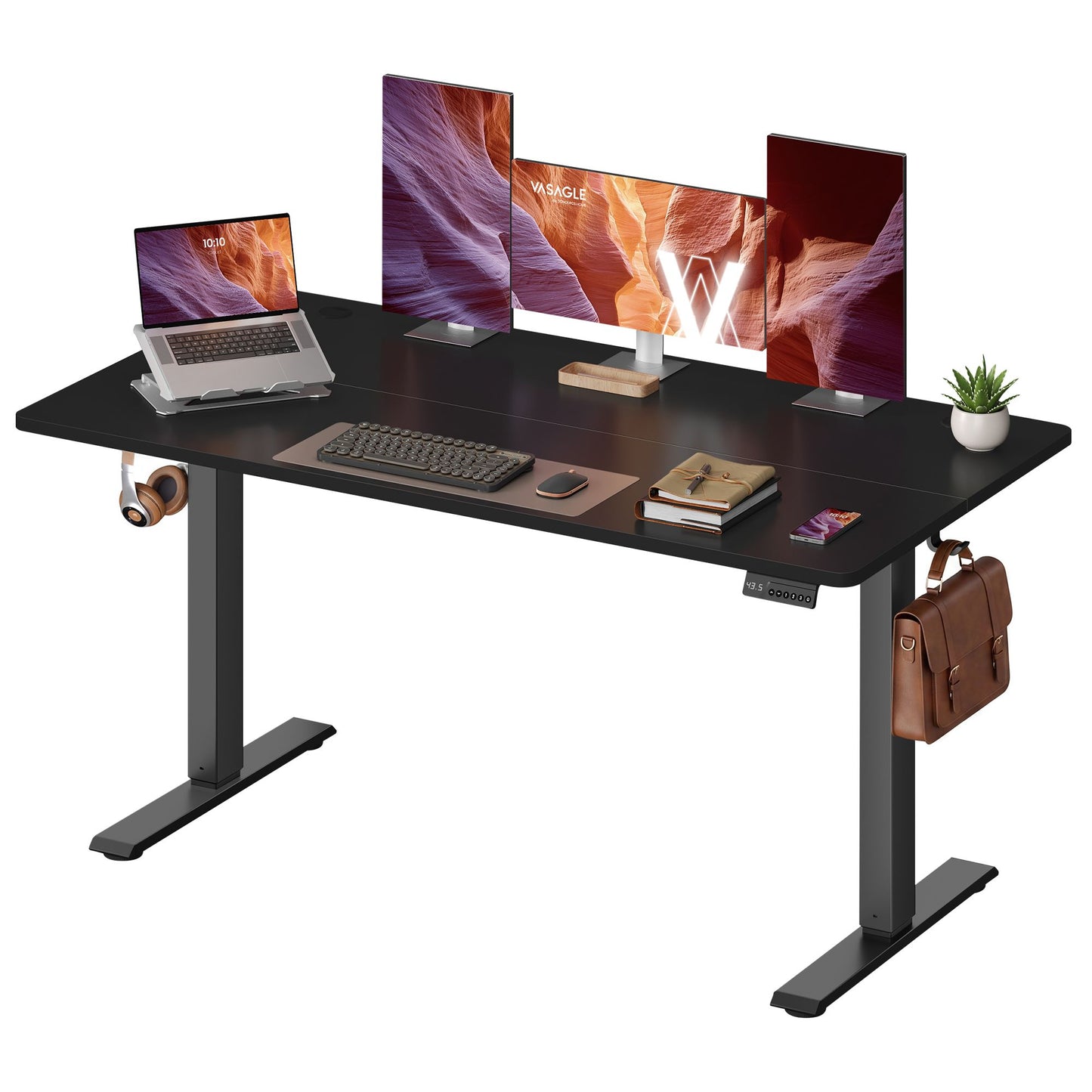 VASAGLE Electric Standing Desk – Ink Black