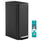 SONGMICS Slim Stainless Steel Trash Can with Lid – Black
