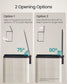 SONGMICS Slim Stainless Steel Trash Can with Lid – Light Warm White