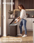 SONGMICS Slim Stainless Steel Trash Can with Lid – Brown
