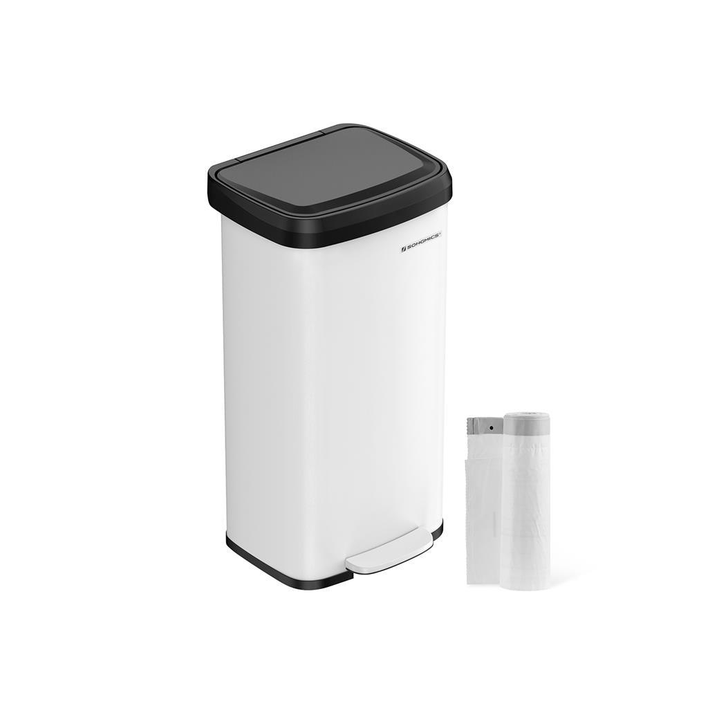 18-Gallon Stainless Steel Kitchen Trash Can FredCo