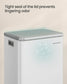 SONGMICS 13-Gallon Trash Can with Soft-Close Lid – Cloud White