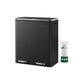 SONGMICS Dual Compartment Kitchen Trash Can with Airtight Hinged Lids – Black