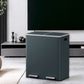 SONGMICS Dual Compartment Kitchen Trash Can with Airtight Hinged Lids – Greenish-Gray