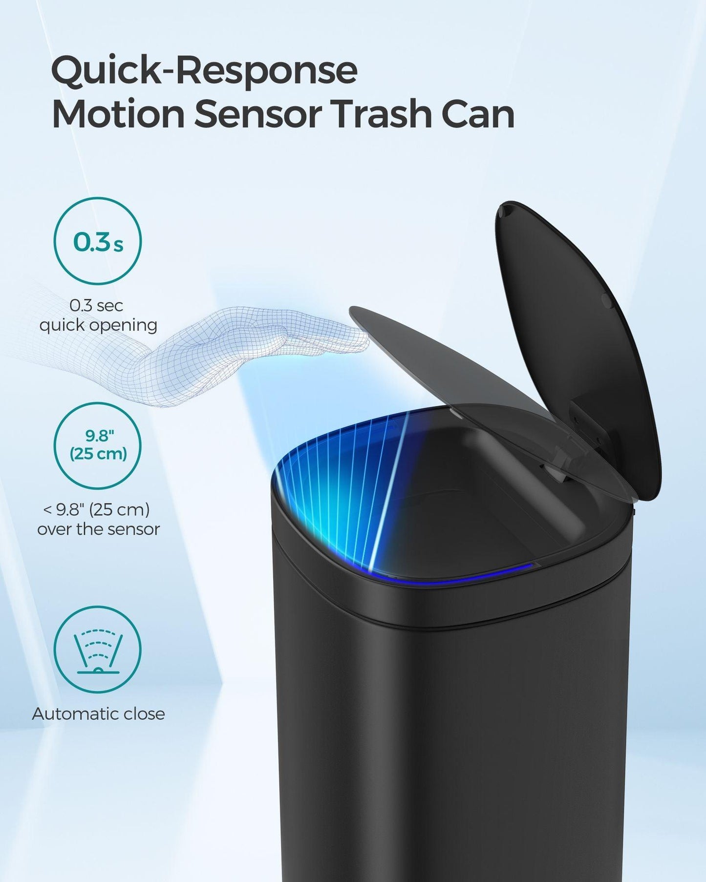 Motion Sensor Trash Can FredCo
