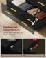 SONGMICS Dresser for Bedroom, LED Lights, Power Strip, 12 Drawers, Ink Black, 15.8 X 63 X 32 in