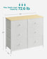 Closet Fabric Dresser with Metal Frame FredCo