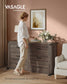 VASAGLE Liry 6-Drawer Dresser – Taupe Brown