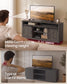 VASAGLE Tall Farmhouse TV Stand – Taupe Brown