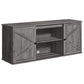 VASAGLE Farmhouse TV Stand for Tvs Up to 65 Inches – Grey