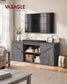VASAGLE Farmhouse TV Stand for Tvs Up to 65 Inches – Grey